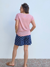 Tee-shirt en lin col V – Love by MD