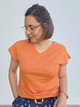 Tee-shirt en lin col V – Love by MD