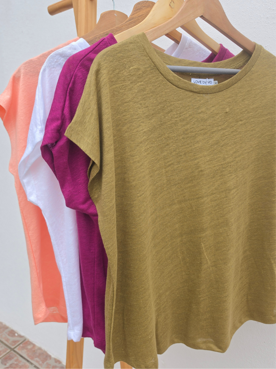Tee-shirt en lin Love By MD