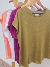 Tee-shirt en lin Love By MD