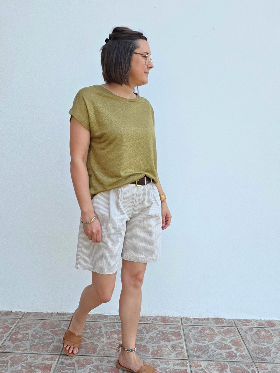 Tee-shirt en lin Love By MD