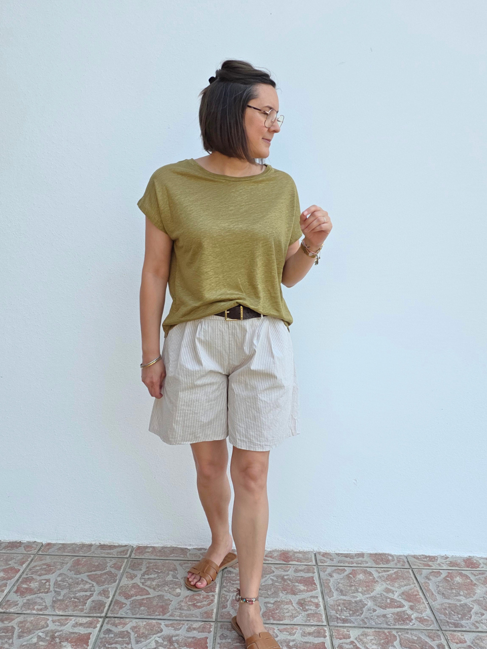 Tee-shirt en lin Love By MD