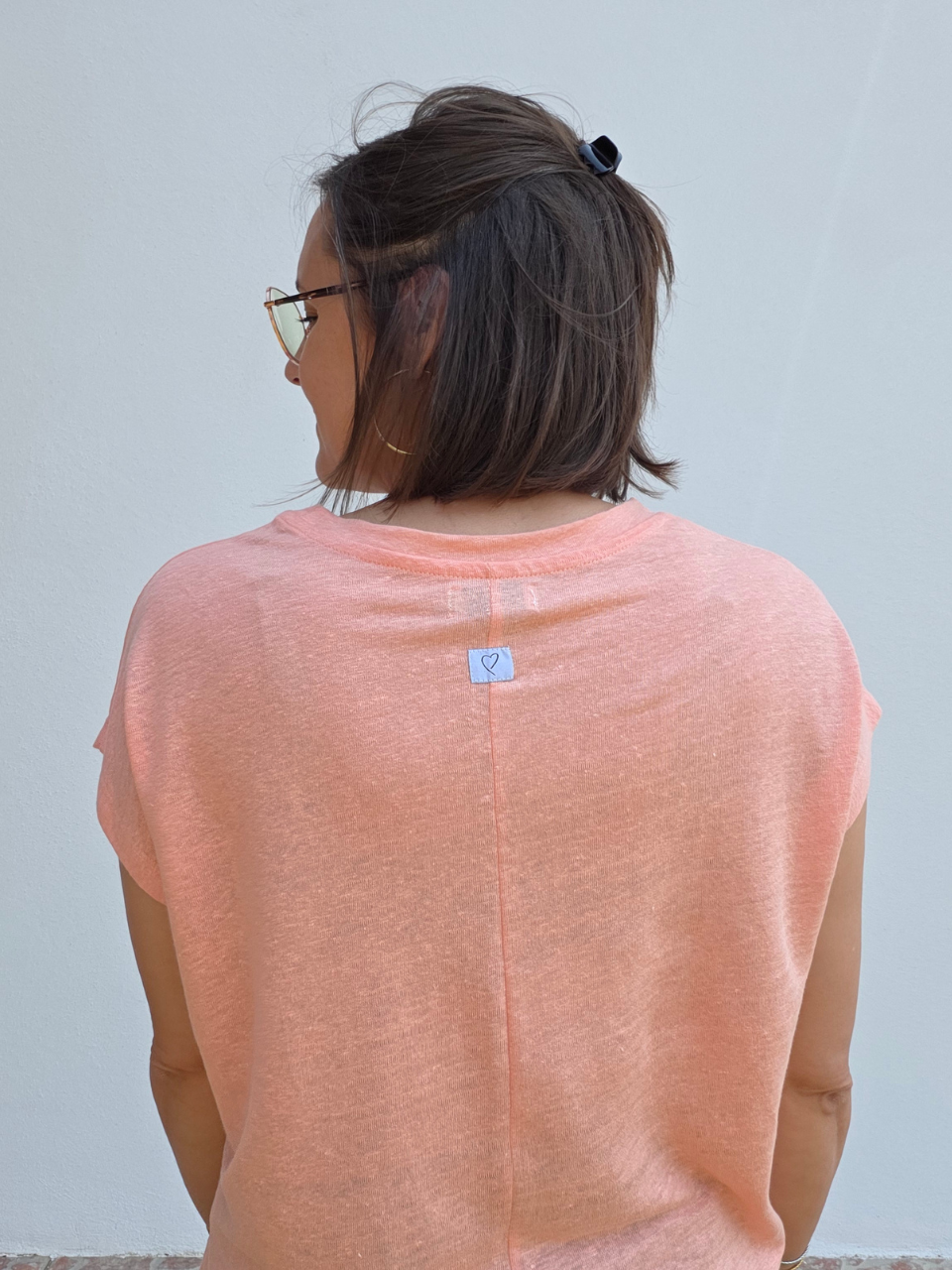 Tee-shirt en lin Love By MD