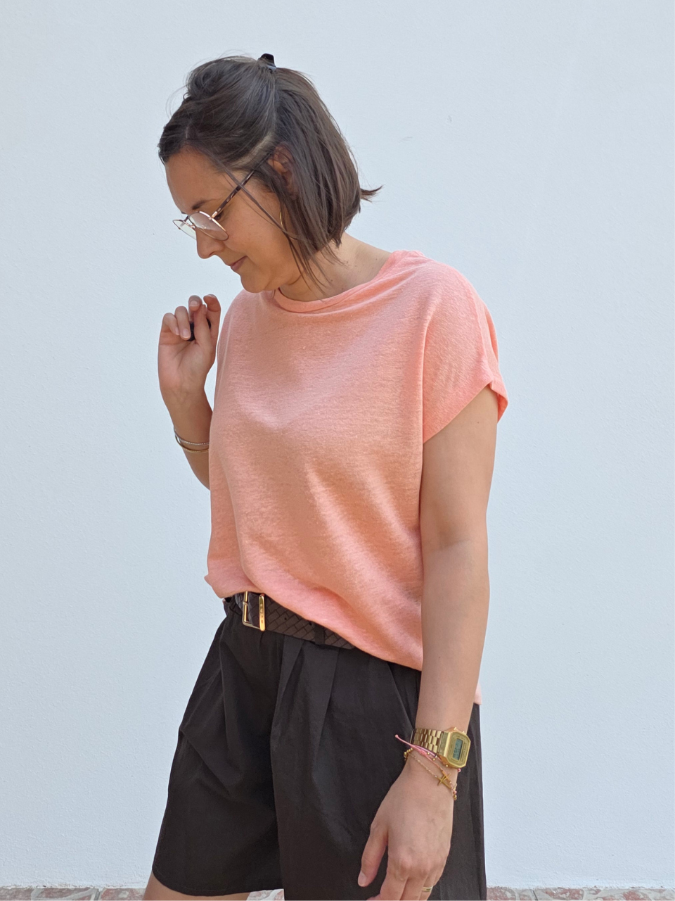 Tee-shirt en lin Love By MD