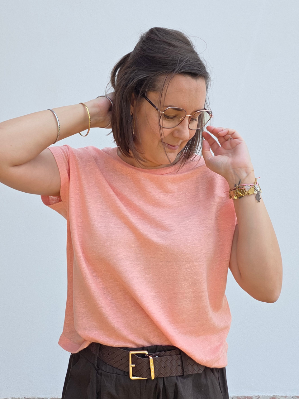 Tee-shirt en lin Love By MD