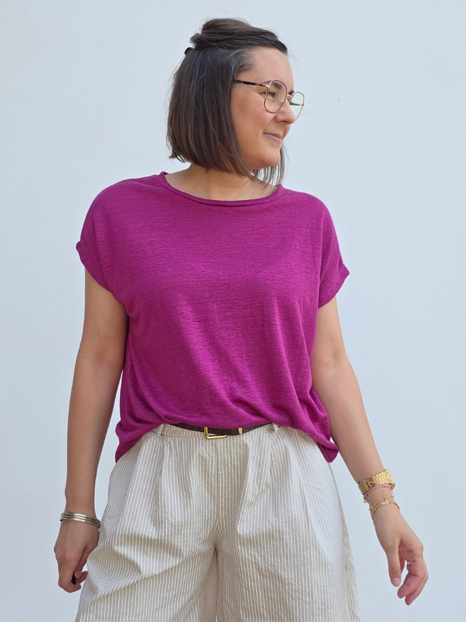 Tee-shirt en lin Love By MD
