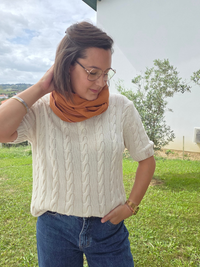 Tour de cou femme en gaze de coton – Mellinette
