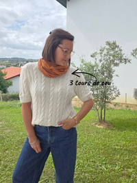 Tour de cou femme en gaze de coton – Mellinette