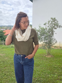 Tour de cou femme en gaze de coton – Mellinette