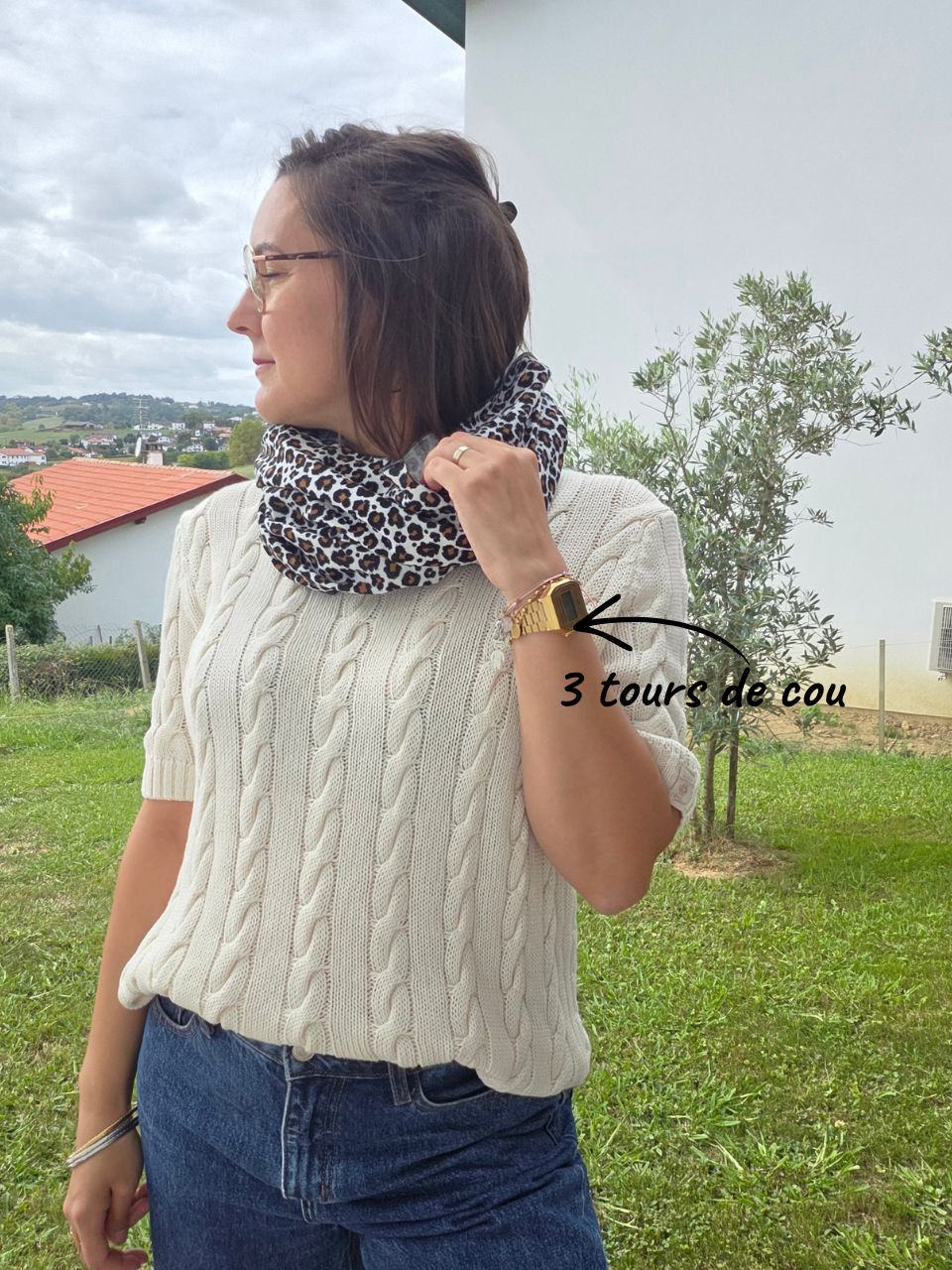 Tour de cou femme en gaze de coton – Mellinette