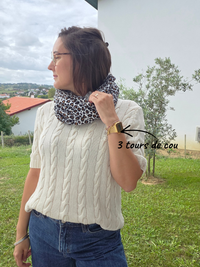 Tour de cou femme en gaze de coton – Mellinette