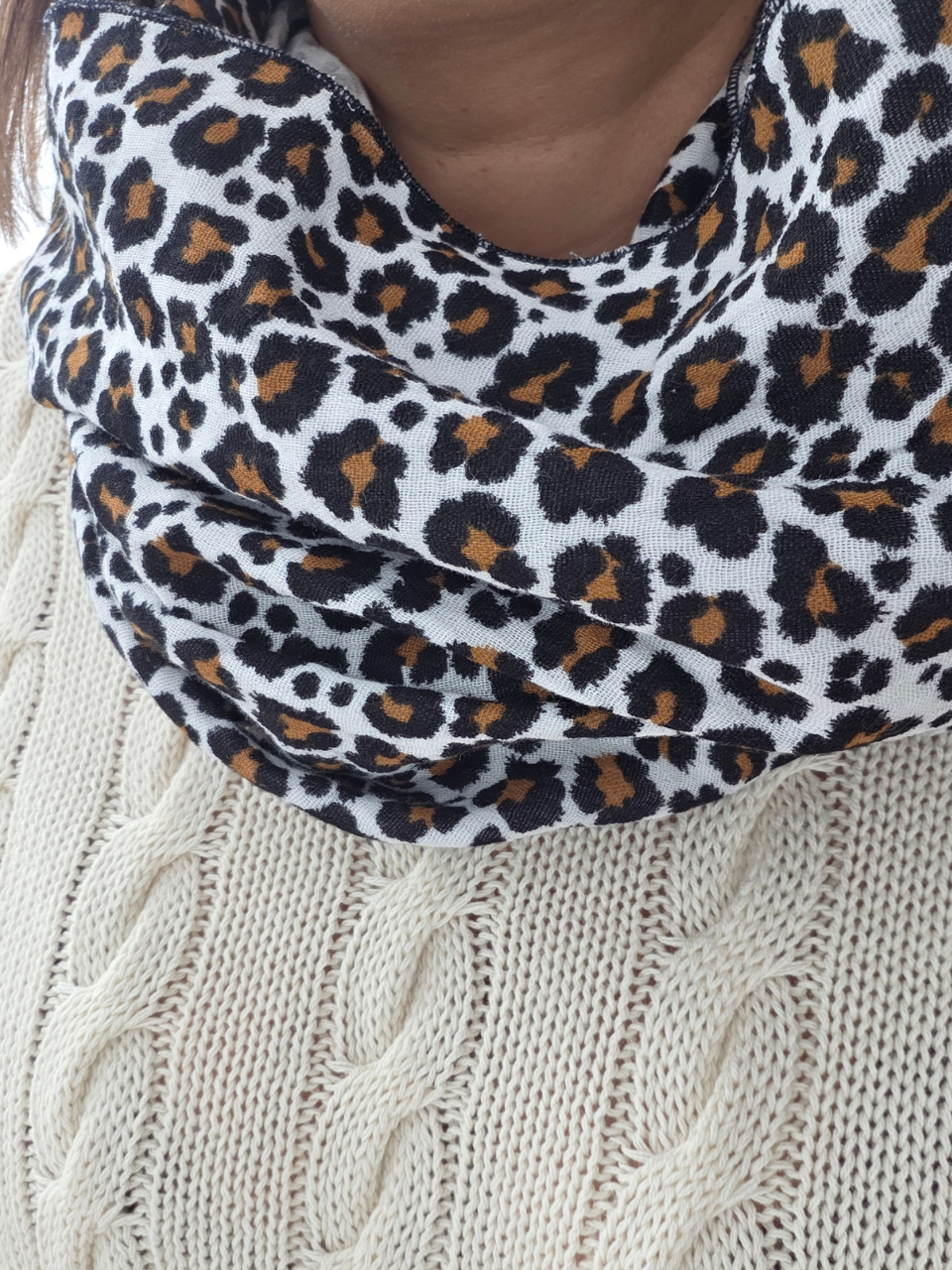 Tour de cou femme en gaze de coton – Mellinette