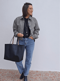 Veste bomber en tweed