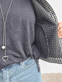 Veste bomber en tweed