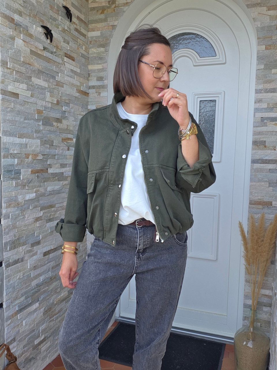Veste bombers kaki automne hiver 