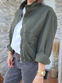 Veste bombers kaki femme 