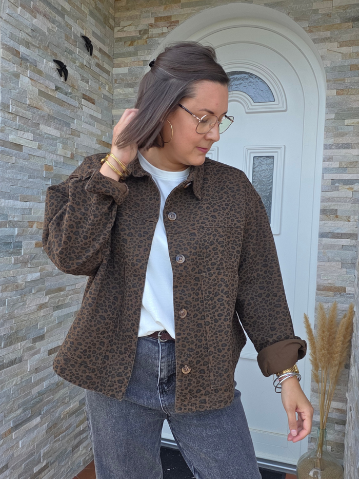 Veste imprimé léopard