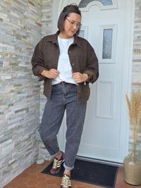 Veste automne léopard