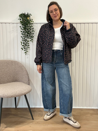 Veste réversible marine moumoute et Liberty Season