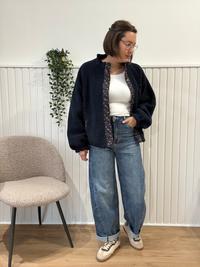 Veste réversible marine moumoute et Liberty Season