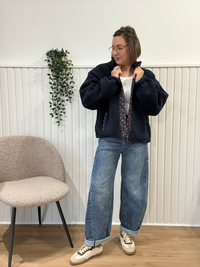 Veste réversible marine moumoute et Liberty Season