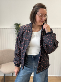Veste réversible marine moumoute et Liberty Season