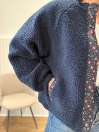 Veste réversible marine moumoute et Liberty Season