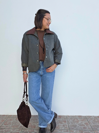 Look veste velours côtelé 