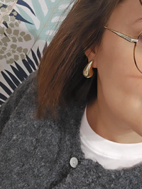 Boucles d'oreilles goutte acier inoxydable – Doré ou Argenté