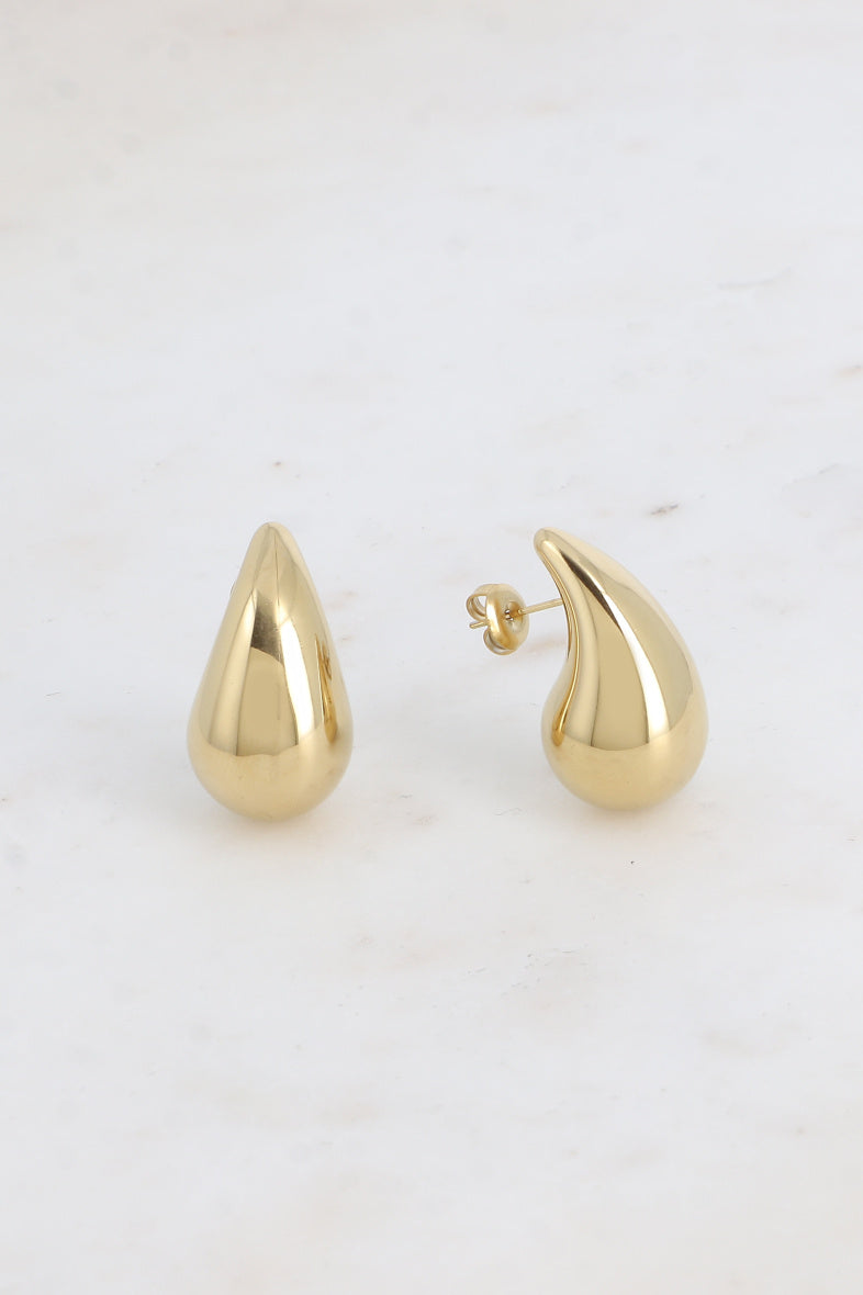 Boucles d'oreilles goutte acier inoxydable – Doré ou Argenté