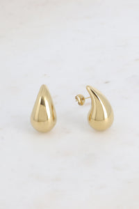 Boucles d'oreilles goutte acier inoxydable – Doré ou Argenté