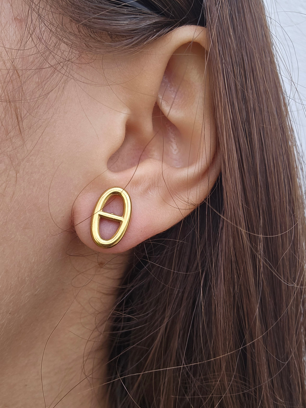 boucles oreilles maille marine 