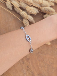 bracelet argenté 