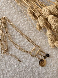 Collier "Wild & Free" – Acier inoxydable doré & charms symboliques