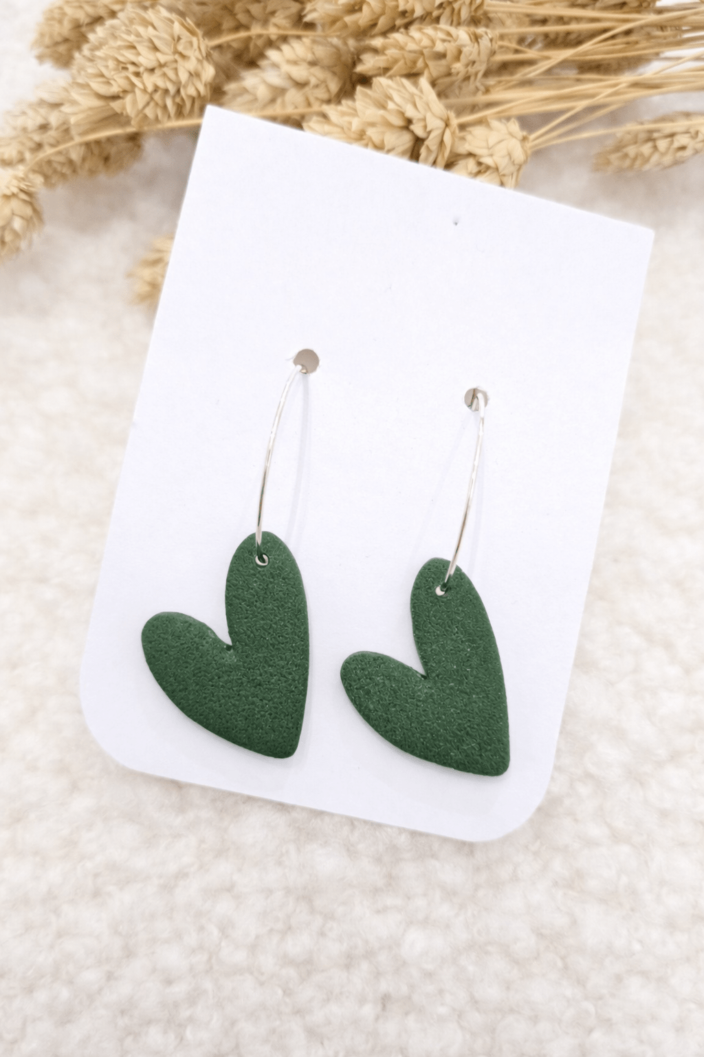 Boucles d’oreilles créoles cœur – Petit Trésor
