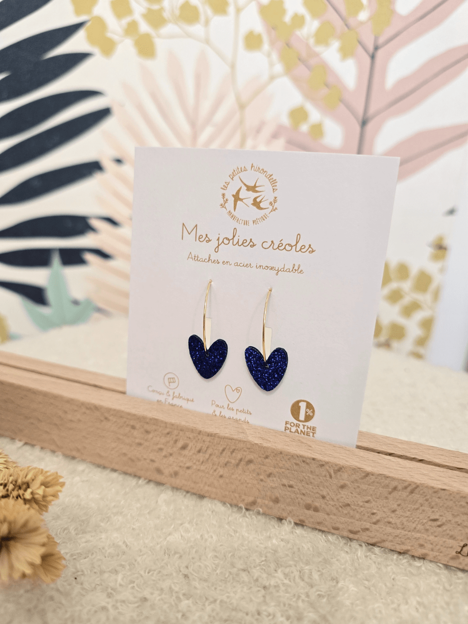 Boucles d’oreilles créoles - Les Petites Hirondelles