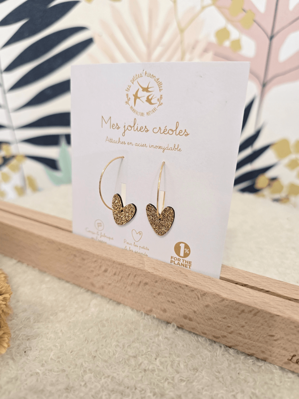 Boucles d’oreilles créoles - Les Petites Hirondelles