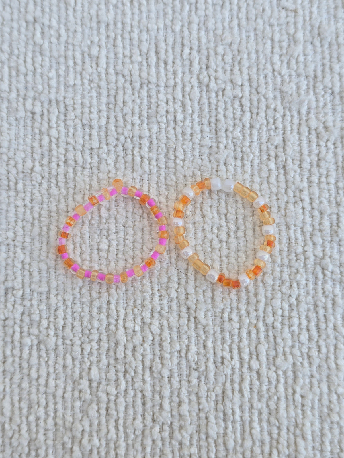 bijoux rose-orange