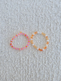 bijoux rose-orange