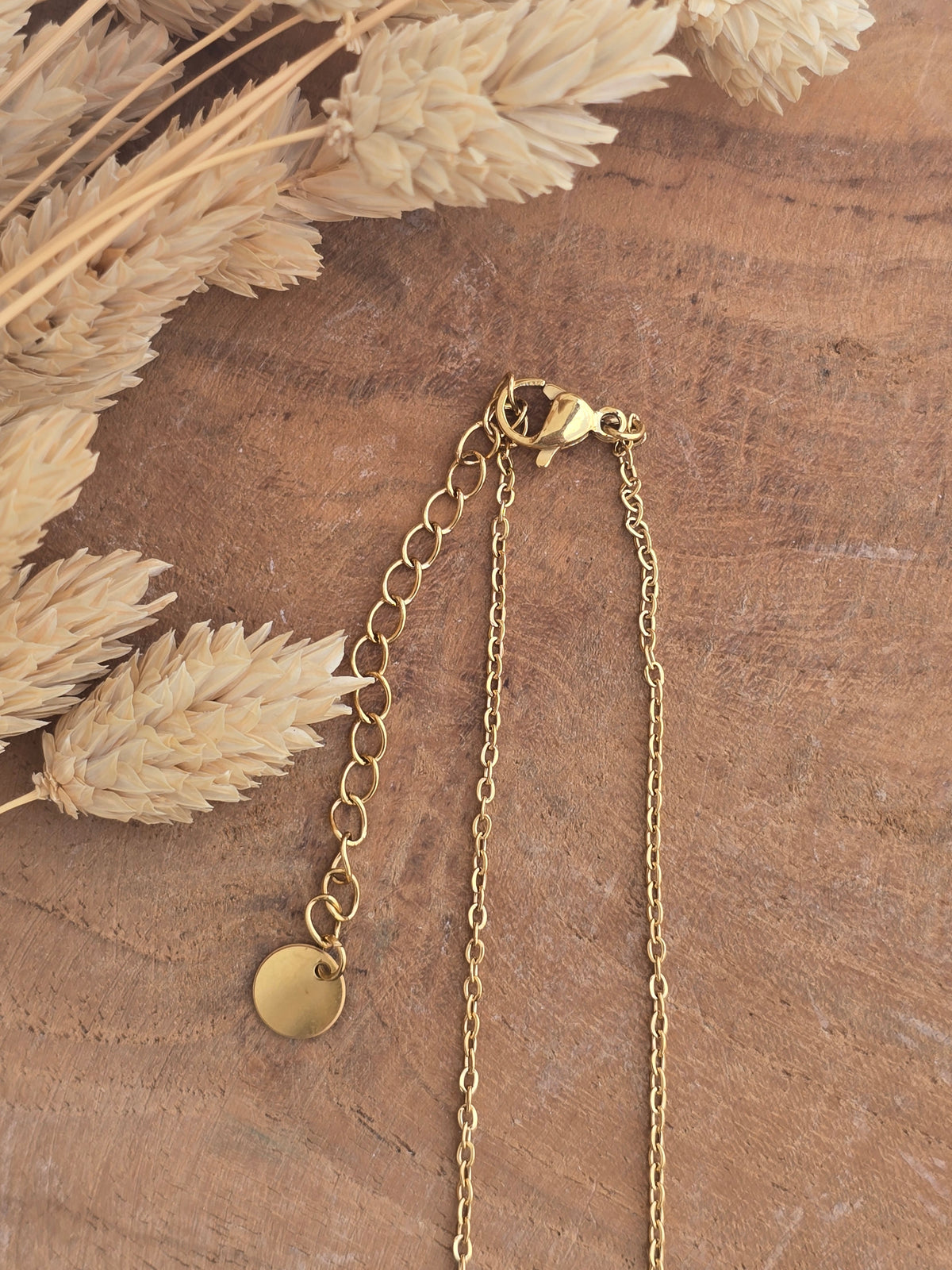 collier en maille marine or 
