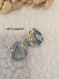 Pampilles goutte en Argile Polymère – Petit Trésor