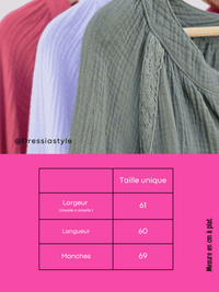 Chemise en gaze de Coton