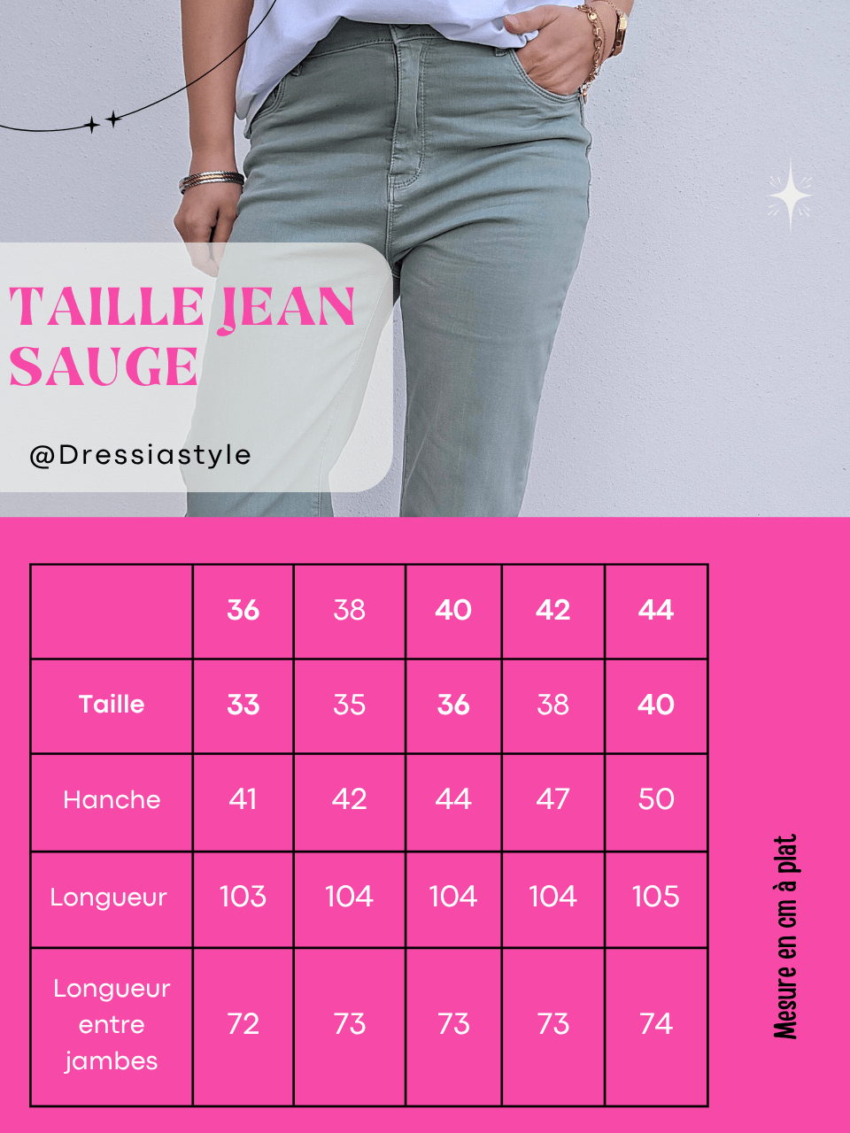 Jean femme straight vert sauge