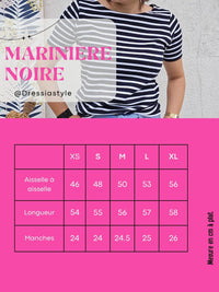 Marinière noir manches courtes - Love By MD