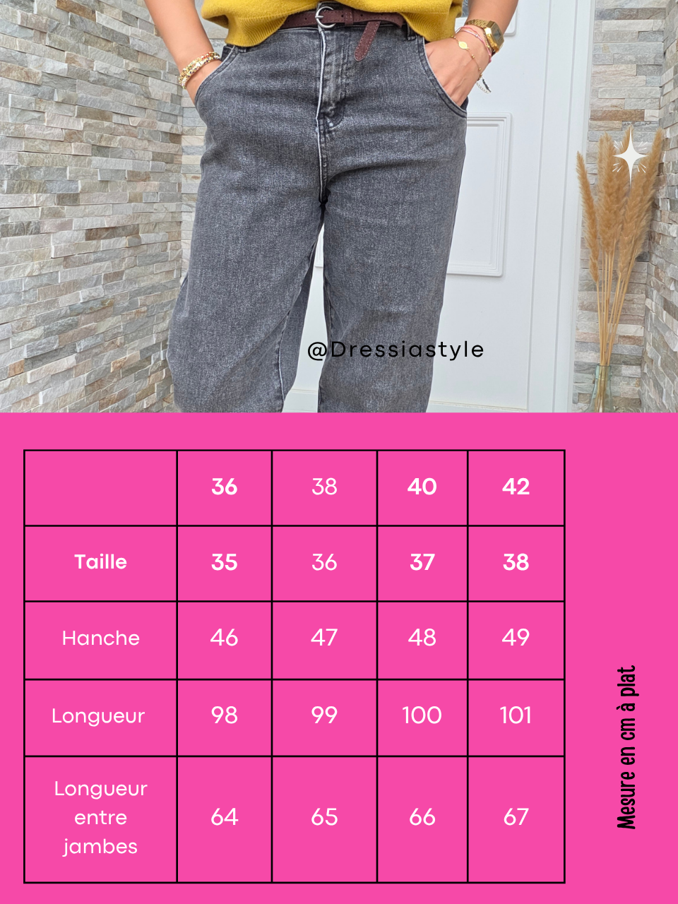 Jean chino femme gris délavé stretch avec ceinture