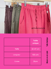 Pantalon en lin fluide & naturel - Plusieurs coloris