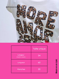 Tee-shirt blanc « more amor por favor »