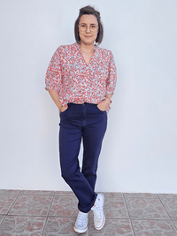 Jean femme straight marine