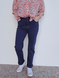 Jean femme straight marine