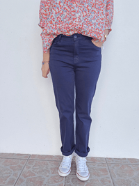 Jean femme straight marine
